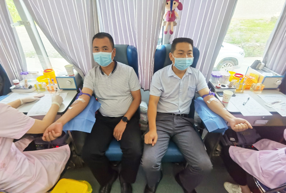 旬陽縣紅軍鎮(zhèn)開展“學黨史、辦實事”愛心獻血 活動