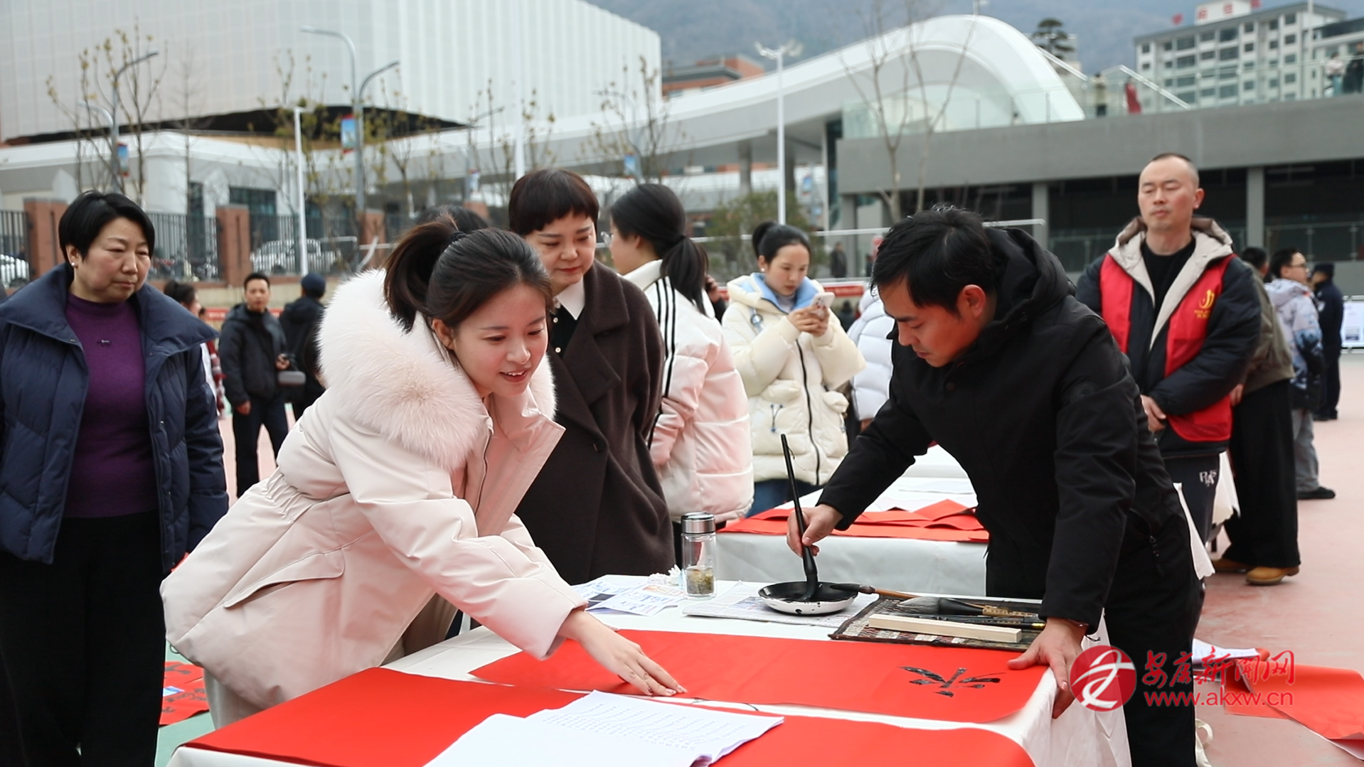 書(shū)法家揮毫潑墨